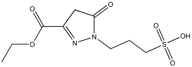 3-(3-Ethoxycarbonyl-5-oxo-2-pyrazolin-1-yl)-1-propanesulfonic acid Struktur