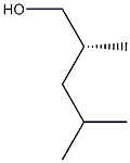 [R,(+)]-2,4-Dimethyl-1-pentanol Struktur