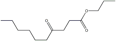 4-Ketocapric acid propyl ester Struktur