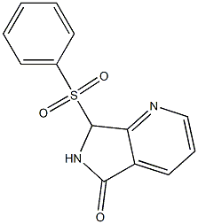 6,7-Dihydro-7-(phenylsulfonyl)-5H-pyrrolo[3,4-b]pyridin-5-one Struktur