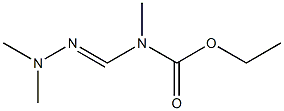 Methyl[(dimethylamino)iminomethyl]carbamic acid ethyl ester Struktur