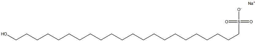 22-Hydroxydocosane-1-sulfonic acid sodium salt Struktur