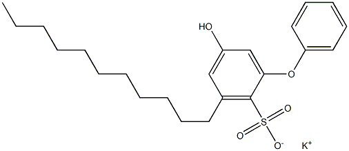 5-Hydroxy-3-undecyl[oxybisbenzene]-2-sulfonic acid potassium salt Struktur