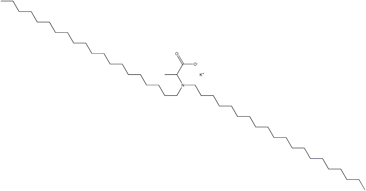 2-(Diicosylamino)propanoic acid potassium salt Struktur