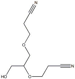 2,3-Bis(2-cyanoethoxy)-1-propanol Struktur