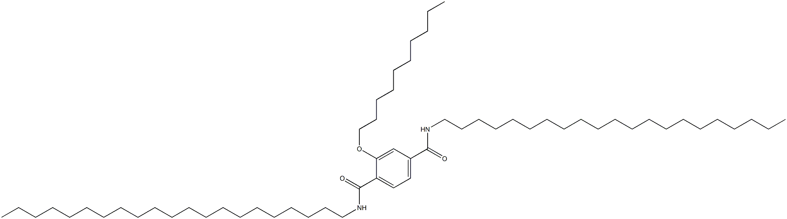 2-(Decyloxy)-N,N'-dihenicosylterephthalamide Struktur