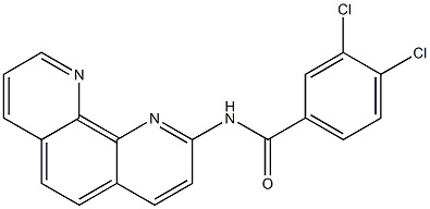 2-(3,4-Dichlorobenzoylamino)-1,10-phenanthroline Struktur