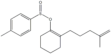 4-Methylbenzenesulfinic acid [2-(4-methyl-4-pentenyl)-1-cyclohexen-1-yl] ester Struktur