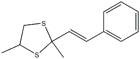 2,4-Dimethyl-2-styryl-1,3-dithiolane Struktur