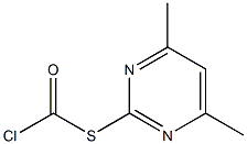 2-Chlorocarbonylthio-4,6-dimethylpyrimidine Struktur