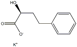 [S,(-)]-2-Hydroxy-4-phenylbutyric acid potassium salt Struktur