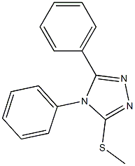 4,5-Diphenyl-3-[methylthio]-4H-1,2,4-triazole Struktur