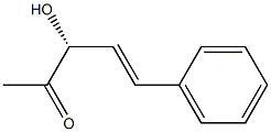 (3R,E)-3-Hydroxy-5-phenyl-4-penten-2-one Struktur