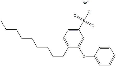 4-Nonyl-3-phenoxybenzenesulfonic acid sodium salt Struktur