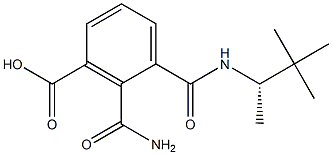 (+)-N-[(S)-1,2,2-Trimethylpropyl]phthalamidic acid Struktur