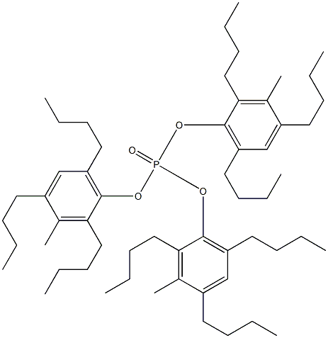 Phosphoric acid tris(3-methyl-2,4,6-tributylphenyl) ester Struktur