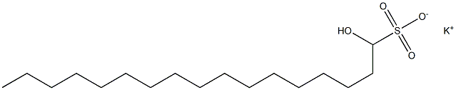 1-Hydroxyheptadecane-1-sulfonic acid potassium salt Struktur