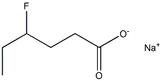 4-Fluorocaproic acid sodium salt Struktur