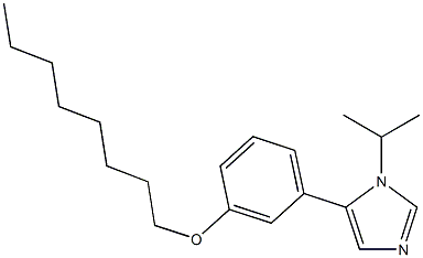 1-Isopropyl-5-[3-(octyloxy)phenyl]-1H-imidazole Struktur