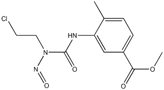 3-[3-(2-Chloroethyl)-3-nitrosoureido]-p-toluic acid methyl ester Struktur