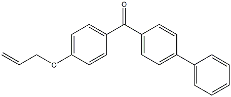 4-Phenyl-4'-(2-propenyloxy)benzophenone Struktur