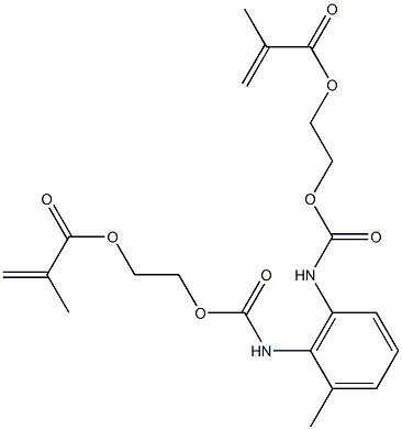 2,3-Bis[(2-methacryloyloxyethoxy)carbonylamino]toluene Struktur