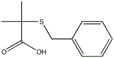 2-(Benzylthio)-2-methylpropionic acid Struktur