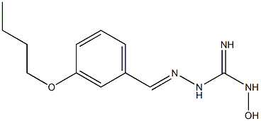 1-[(3-Butyloxyphenyl)methyleneamino]-3-hydroxyguanidine Struktur