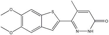 3-(5,6-Dimethoxybenzo[b]thiophen-2-yl)-4-methylpyridazin-6(1H)-one Struktur