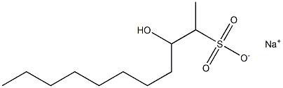 3-Hydroxyundecane-2-sulfonic acid sodium salt Struktur