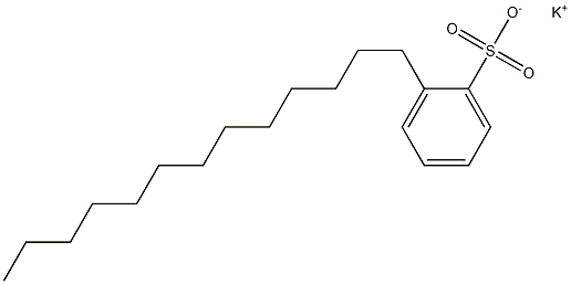 2-Tridecylbenzenesulfonic acid potassium salt Struktur