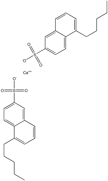 Bis(5-pentyl-2-naphthalenesulfonic acid)calcium salt Struktur