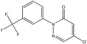 5-Chloro-2-(3-trifluoromethylphenyl)pyridazin-3(2H)-one Struktur