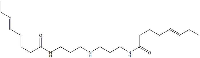 N,N'-[Iminobis(3,1-propanediyl)]bis(5-octenamide) Struktur