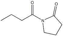 1-Butyrylpyrrolidin-2-one Struktur