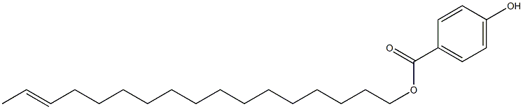 4-Hydroxybenzoic acid 15-heptadecenyl ester Struktur