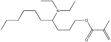 Methacrylic acid 4-(diethylamino)decyl ester Struktur