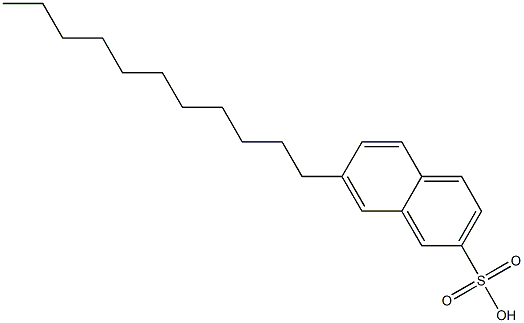 7-Undecyl-2-naphthalenesulfonic acid Struktur