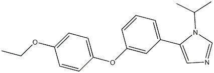 1-Isopropyl-5-[3-(4-ethoxyphenoxy)phenyl]-1H-imidazole Struktur