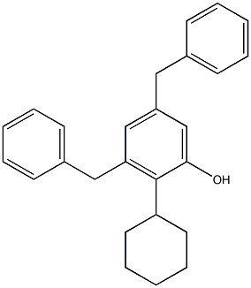 3,5-Dibenzyl-2-cyclohexylphenol Struktur