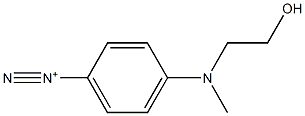 4-[(2-Hydroxyethyl)methylamino]benzenediazonium Struktur