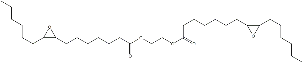 Bis(8,9-epoxypentadecanoic acid)1,2-ethanediyl ester Struktur