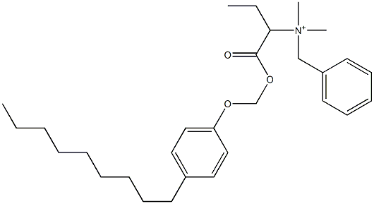 N,N-Dimethyl-N-benzyl-N-[1-[[(4-nonylphenyloxy)methyl]oxycarbonyl]propyl]aminium Struktur