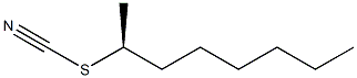 (+)-Thiocyanic acid (S)-1-methylheptyl ester Struktur