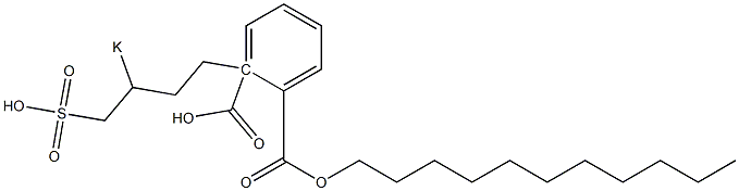 Phthalic acid 1-undecyl 2-(3-potassiosulfobutyl) ester Struktur