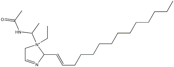 1-[1-(Acetylamino)ethyl]-1-ethyl-2-(1-tetradecenyl)-3-imidazoline-1-ium Struktur