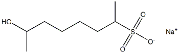 7-Hydroxyoctane-2-sulfonic acid sodium salt Struktur