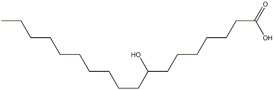 8-Hydroxyoctadecanoic acid Struktur