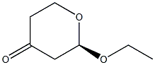 (2R)-2-Ethoxy-2,3,5,6-tetrahydro-4H-pyran-4-one Struktur