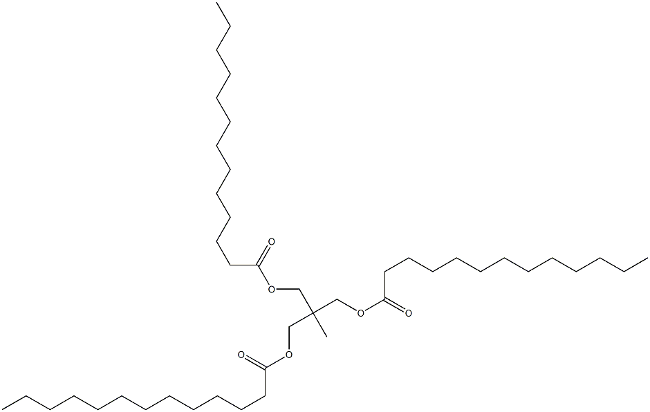 2-Methyl-2-[(tridecanoyloxy)methyl]-1,3-propanediol ditridecanoate Struktur